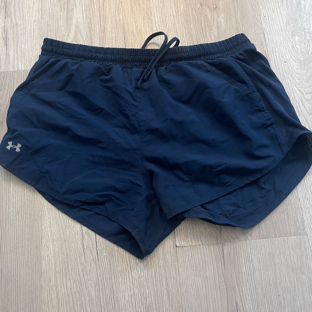 GUC Navy Women’s Under Armour Athletic Shorts with Pockets